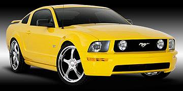 2005 Ford Mustang GT on Ultra Attitude Chrome Rims