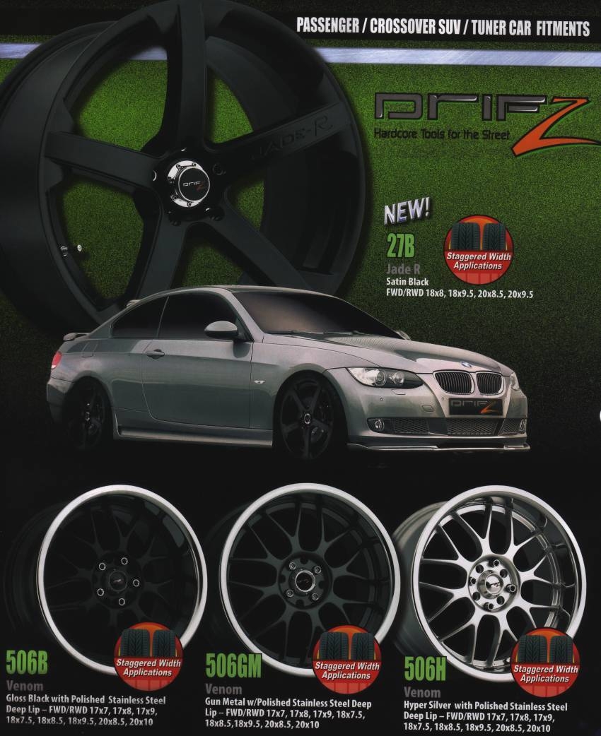 Drifz Custom Wheels Hardcore tools for the Street