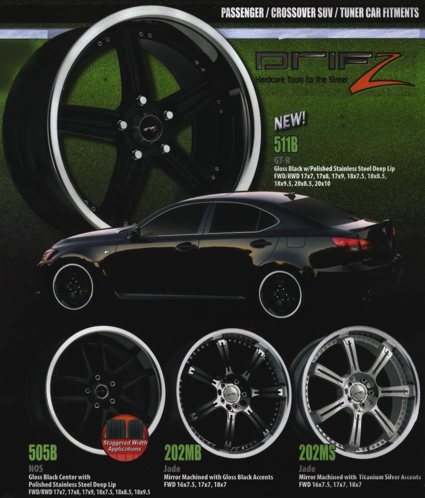 Drifz Custom Wheels Hardcore tools for the Street