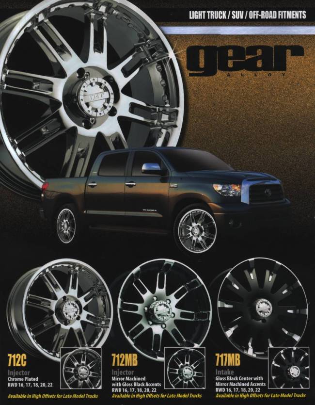 Gear Alloy Wheels for Light Trucks and SUVs
