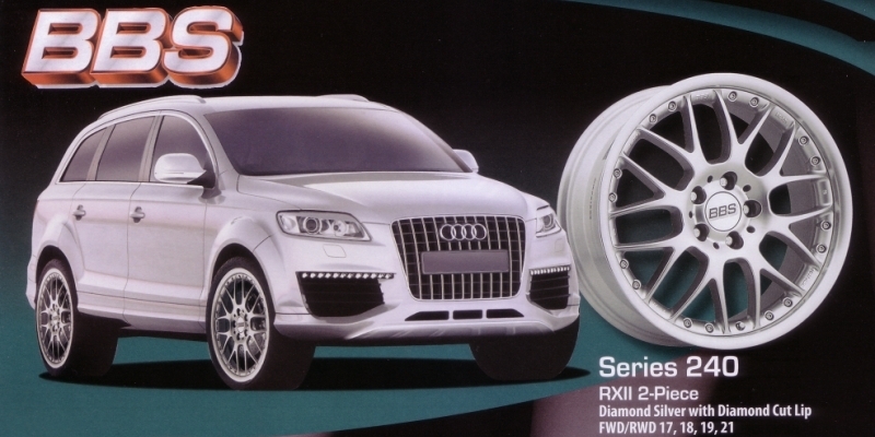 BBS Series 240 RXII 2-Piece Diamond Silver on Q7