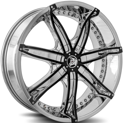 Diablo DNA Chrome Wheels with Black Inserts