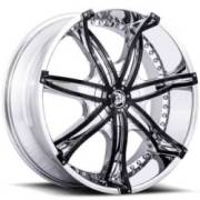 Diablo DNA Chrome Wheels with Black Inserts