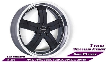 Echelon Napa 29 Black Alloy Wheels