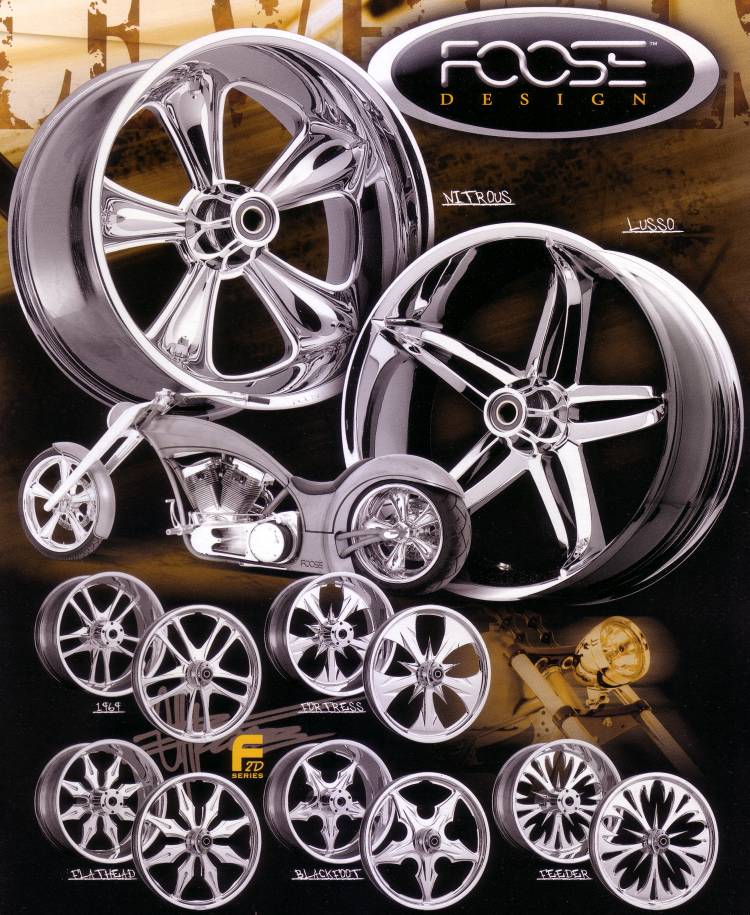 FOOSE DESIGN MOTORCYCLE WHEELS