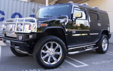 Hummer H2 on Alt Mammoth