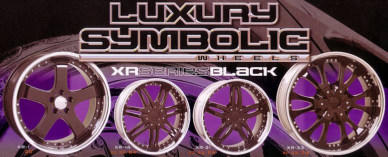 LUXURY SYMBOLIC WHEELS XR SERIES BLACK