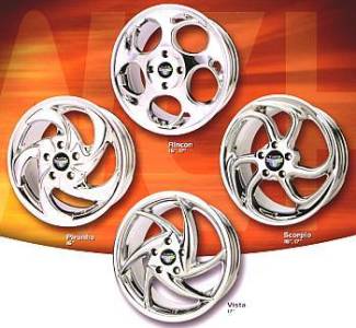 EXOTIC CHROME PLATED ALLOY WHEELS