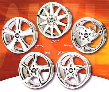 EXOTIC CHROME PLATED ALLOY WHEELS
