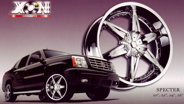 Xon Concepts Specter Chrome Wheels for Escalades