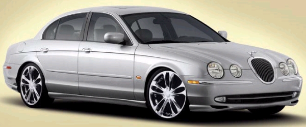 Zinik Z5 Ikeda Chrome Wheels on Jaguar S-Type