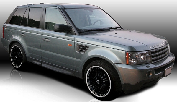 22x9.5 Zinik Z22 Lanti Black on Range Rover Sport