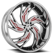 Amani Bocca Brushed Red Wheels