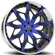 Amani Respecto Black and Blue Wheels