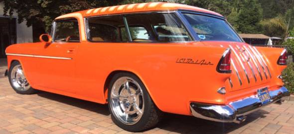 1955 Chevy Nomad on American Legend Talon Wheels