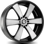 Asanti AB476 Machine Black Multi-Piece Wheels