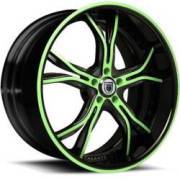 Asanti DA176 Seagreen and Black Wheels