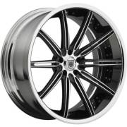 Asanti 811 Chrome and Black Wheels