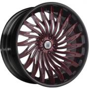 Asanti AF-824 Red and Black Wheels