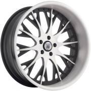 Asanti AF-825 White and Black Wheels