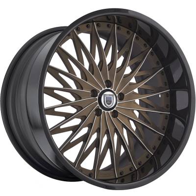 Asanti AF-828 Brown and Black Wheels