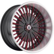 Asanti AF-833 Black and Red Wheels