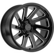 Black Rhino Thrust Gloss Black Milled Wheels