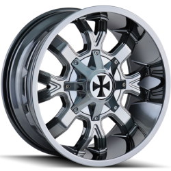 Cali Offroad 9104C Dirty Chrome Wheels