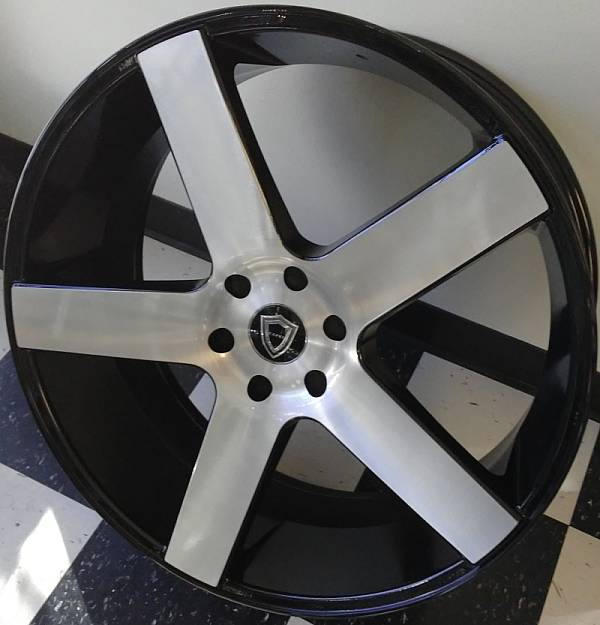 Capri 5288 Machined Gloss Black Wheels