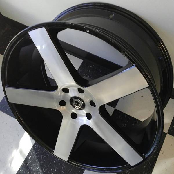 Capri 5288 Machined Gloss Black Wheels