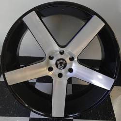 Capri 5288 Machined Black Wheels