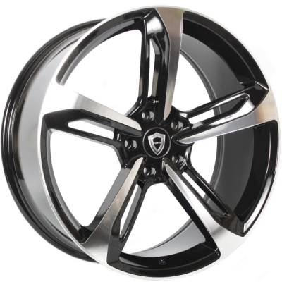 Capri 5191 Gloss Black Machined Wheels