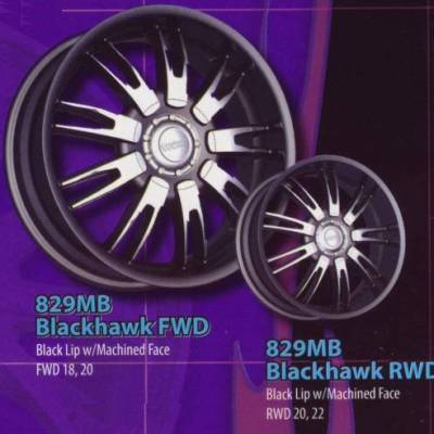 Cruiser Alloy 829MB Black Hawk