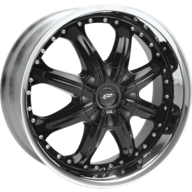 Octane (Series 350) 1-piece black painted alloy