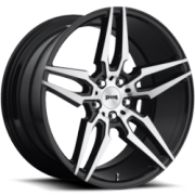 DUB Wheels Attack 5 S215 Brushed Face Black