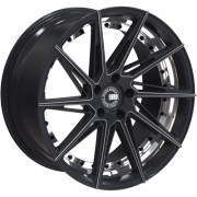 Euro Racing ERW002 Black Milled Wheels