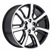 Style 48 Cadillac Escalade Black Machined Wheels