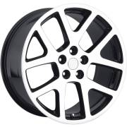 Factory Style 64 Viper Machine Black Wheels