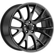 Factory Style 70 Dodge Hellcat Black Chrome Wheels