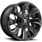 Fuel Stryker Gloss Black Milled Wheels