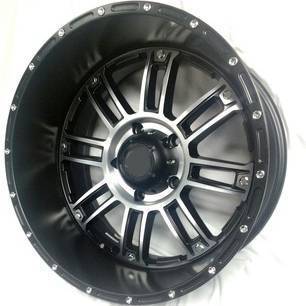 Full Throttle Off-Road 8034 Black Machined Wheels