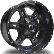 Full Throttle FT-6054 Bullet Satin Black Wheels