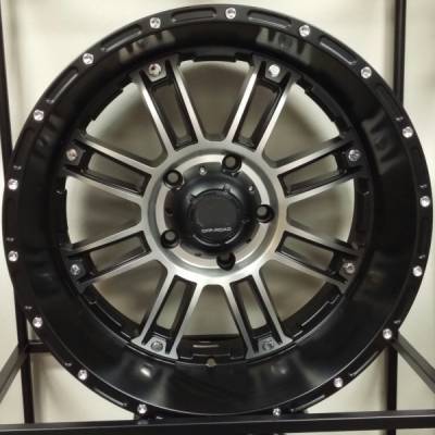 Full Throttle Off-Road 8033 Black Machined Wheels