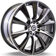 New G-Line Alloy Wheels G0019 Black Machined