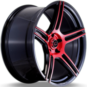 G-Line G5086 Red and Black Wheels