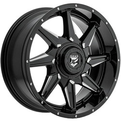 751BM Wrath Black Milled Wheels