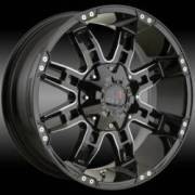 Havoc H103 Black Milled Wheels