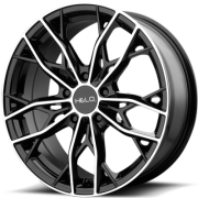 Helo HE907 Gloss Black Machined Wheels