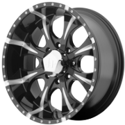 HE791 MAXX-8 Black Milled Wheels