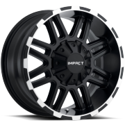 Impact Interceptor Black Machined Wheels